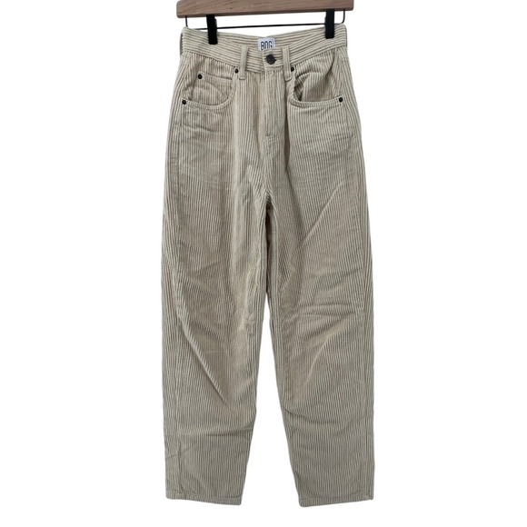 Urban Outfitters Pants - Urban Outfitters BDG Women W25‎ Modern Boyfriend Corduroy Pant Cream Relaxed Fit